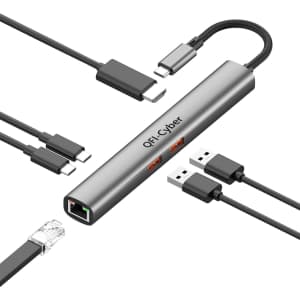 QFI-Cyber 6-in-1 USB-C Hub: $12.99
