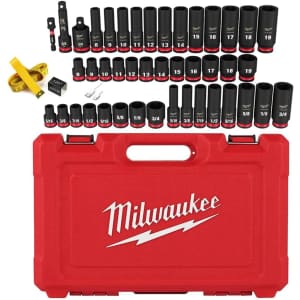 Milwaukee 43-Piece Shockwave 3/8" Impact Socket Set: $99