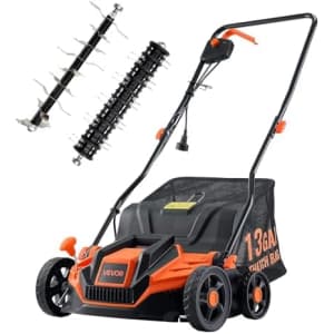 Vevor 2-in-1 13"Electric Dethatcher and Scarifier: $73.99