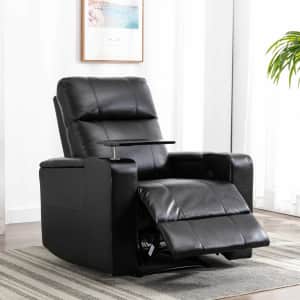 Latitude Run Ryun Power Recliner w/ USB & Table: $299.99