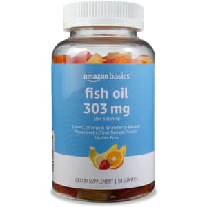 Amazon Basics Fish Oil 303mg 90-Count Gummies: $6.77 via Sub & Save