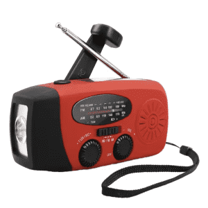 Self-Powered Emergency Radio w/ Flashlight & USB Charger: $6.60 Self-Powered Emergency Radio w/ Flashlight & USB Charger: $6.60