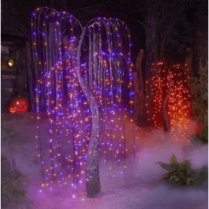Home Accents Holiday 7-Foot Halloween Color-Changing LED Willow Tree: $65