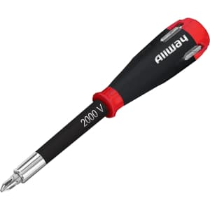 Allway SD41 5-in-1 Lightweight Safety Shockproof Screwdriver with 4 Bits: $4.83