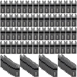 Vevor High-Carbon Steel Oscillating Tool Blade 100-Pack: $31