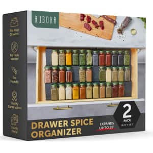 Metal Spice Drawer Organizer 2-Pack: $8.99
