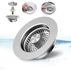 Yonisun 3-in-1 Kitchen Sink Drain Strainer: $6.99