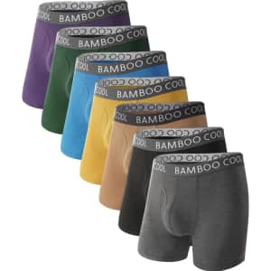 Bamboo Cool Men's ComfortSoft Boxer Briefs 7-Pack: $43.34