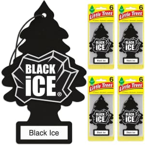 Little Trees Black Ice Car Air Fresher 24-Pack: $13