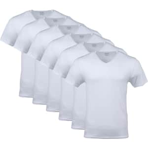 Gildan Men's V-Neck T-Shirt 6-Pack: $15