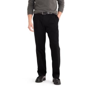 Dockers Men's Straight-Fit Pleated Chino Pants: $17.98