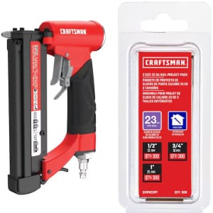 Craftsman 1" 23GA Pneumatic Pin Nailer w/ 900 Pin Nails: $100 Craftsman 1" 23GA Pneumatic Pin Nailer w/ 900 Pin Nails: $100