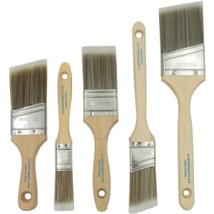 Pro Grade 5-Piece Paint Brush Set: $7.99