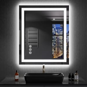 Loaao 24" x 32" LED Bathroom Mirror: $93 Loaao 24" x 32" LED Bathroom Mirror: $93