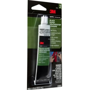 3M Black Super Weatherstrip Adhesive 1-oz. Tube: $3