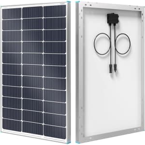 Renogy 100W Solar Panel: $44