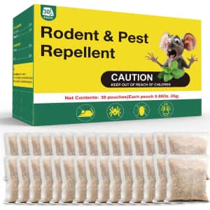 Rodent Deterrent Pouches 30-Piece: $18.94 Rodent Deterrent Pouches 30-Piece: $18.94