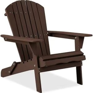 Folding Wooden Adirondack Chair: $41.62