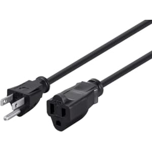 Monoprice 6-Foot 16AWG Power Extension Cord: $7.04