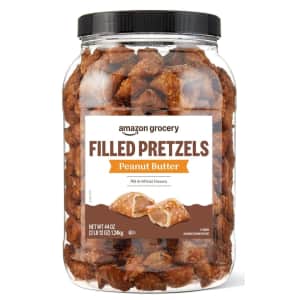 Amazon Grocery Peanut Butter Filled Pretzels 44-oz. Tub: $6.88 via Sub. & Save