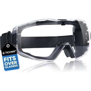 Ticonn Anti-Fog Over-Glasses Safety Goggles: $16.09