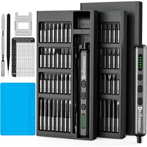 70-in-1 Cordless Electric Screwdriver Set with 64 Bits: $23.99