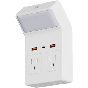 9-in-1 Wall Outlet Extender with Nightlight: $8 w/ Prime