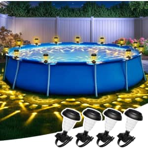 Suncket Solar Above Ground Pool Lights 4-Pack: $5.39