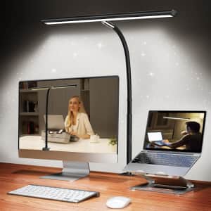 10W USB Adapter Desk Lamp with Clamp: $13 w/ Prime