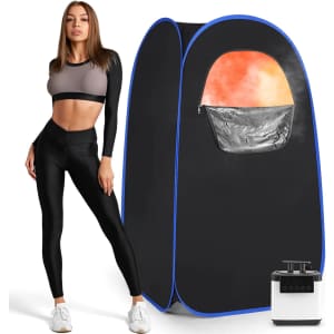 IvyBess Portable Home Sauna with 1,000W Steamer: $54.49