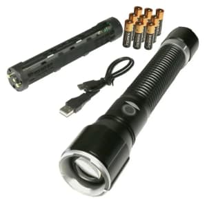 8,000 Lumen Dual Power Flashlight: $16