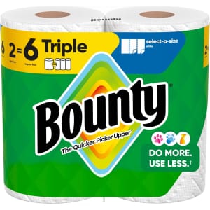 Bounty Select-A-Size Paper Towels 2-Pack: $6.97