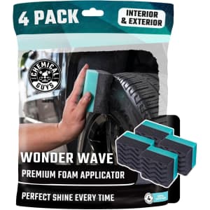 Chemical Guys Wonder Wave Durafoam Contoured Large Tire Shine & Dressing Applicator 4-Pack: $8.64 via Sub & Save