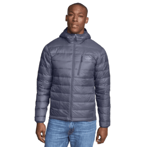 Eddie Bauer Men's Down Puffer Hooded Jacket: $25