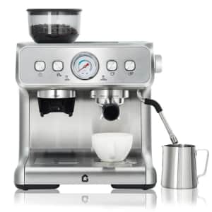 Garvee 20-Bar Stainless Steel Espresso Machine: $229.99