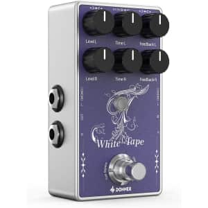 Donner White Tape Stereo Delay Pedal: $27