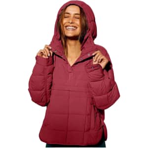 Ertupe Women's Oversized Hooded Puffer Jacket: $22.99 Ertupe Women's Oversized Hooded Puffer Jacket: $22.99