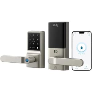 eufy Smart Lock C33 Keyless Fingerprint Door Lock Set: $99.99