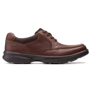Clarks Mens Bradley Leather Casual Shoes: $32
