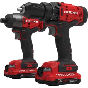 Craftsman V20 MAX Cordless Drill and Impact Driver Combo Kit: $99 Craftsman V20 MAX Cordless Drill and Impact Driver Combo Kit: $99