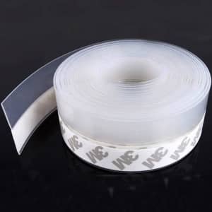 16ft Transparent Silicone Door Seal Strip: $7.99