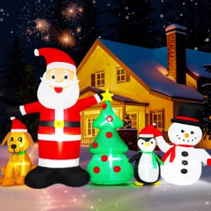 Firstness 6-Foot Christmas Inflatable Santa Christmas Tree: $43.89 Firstness 6-Foot Christmas Inflatable Santa Christmas Tree: $43.89