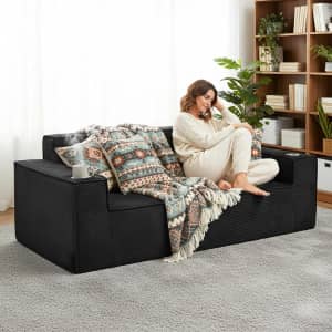 Atomhome 75" Cloud Boneless Loveseat Couch: $178.19