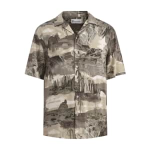 No Boundaries Men's Print Button Up Shirt: from $6
