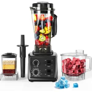Nilpferd 68-oz. 3-in-1 1,500W Blender & Food Processor Combo: $64.99