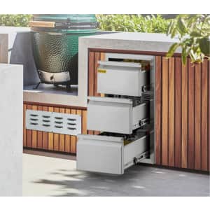 Vevor 25.4" Built-In Grill Cabinet BBQ Drawers: $152