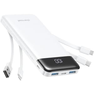 10,000mAh Portable Charger with Built in Cables: $20 w/ Prime 10,000mAh Portable Charger with Built in Cables: $20 w/ Prime