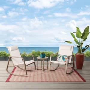 Mainstays Dashwood 3-Piece Steel Rocker Chat Set: $97 Mainstays Dashwood 3-Piece Steel Rocker Chat Set: $97