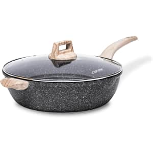 Carote 12.5" Nonstick Deep Frying Pan with Lid: $30 Carote 12.5" Nonstick Deep Frying Pan with Lid: $30