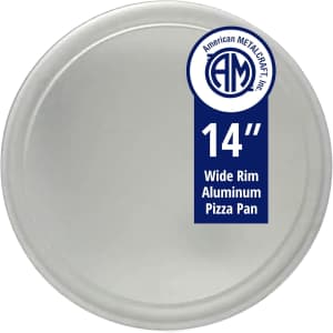 American Metalcraft 14" Wide Rim Aluminum Pizza Pan: $3.96 American Metalcraft 14" Wide Rim Aluminum Pizza Pan: $3.96